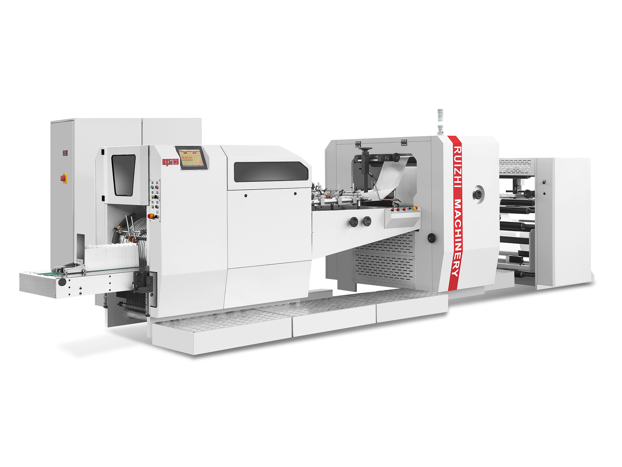 RZJD-G250J全自動(dòng)高速開窗尖底紙袋機(jī)