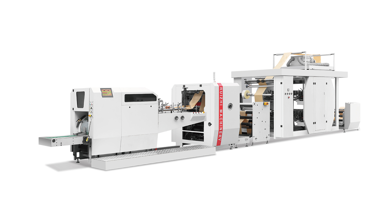 銳志機械RZJD-350全自動尖底紙袋機連體印刷機（帶貼標）