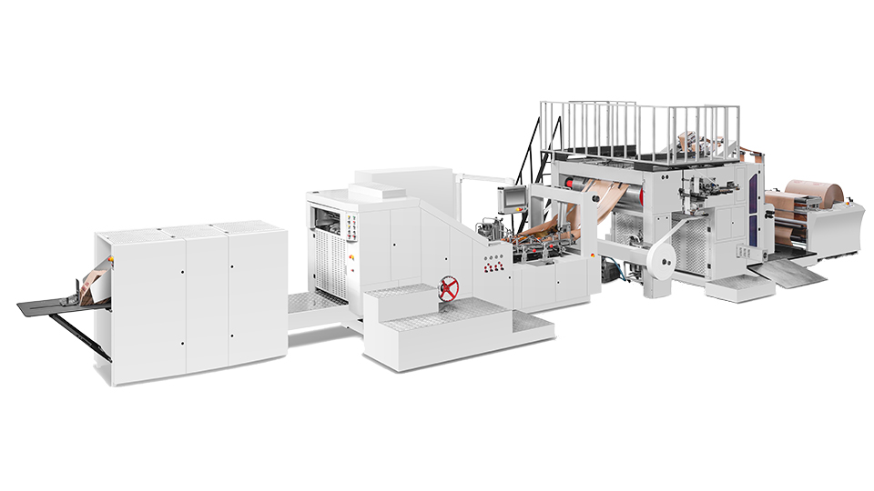 銳志機械RZFD-450ATIF全自動方底圓扁一體（扁繩內折）紙袋機
